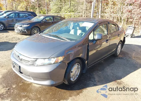 2012 Honda Civic Hf from USA, damaged, VIN 2HGFB2F61CH316827